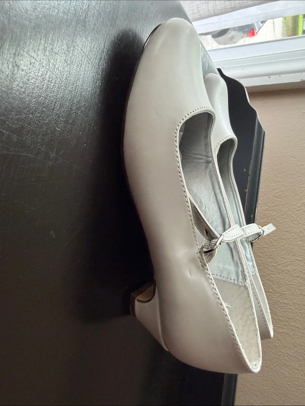 Nina White Girls' Mary Jane Strap Dress Shoes